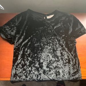 Velvet crop top holister